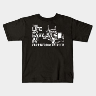 "fuh-kenworth it" front print Kids T-Shirt